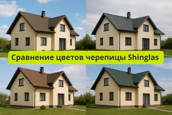 цвет мягкой кровли фото